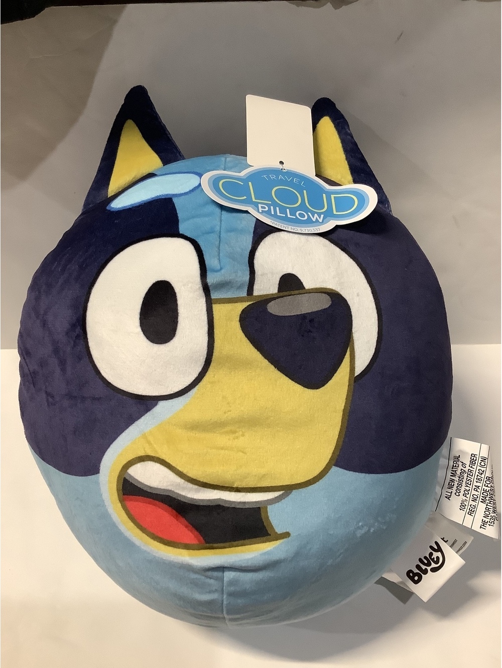 Bluey Travel Cloud Pillow Plush Stuffed Animal 12 Inch Soft Polyester Fiber